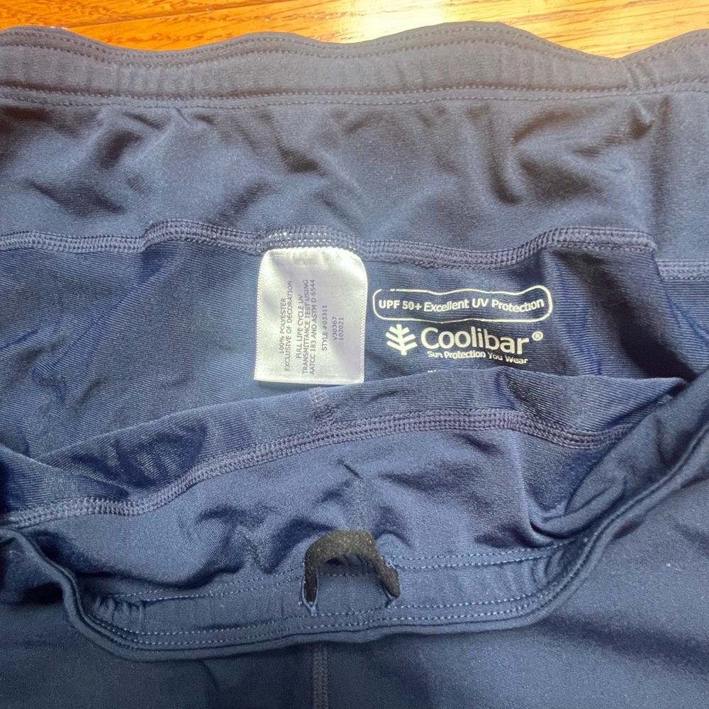 Coolibar Dark Blue Deep Water Sun Protective Swim Tights - Picture 4 of 4